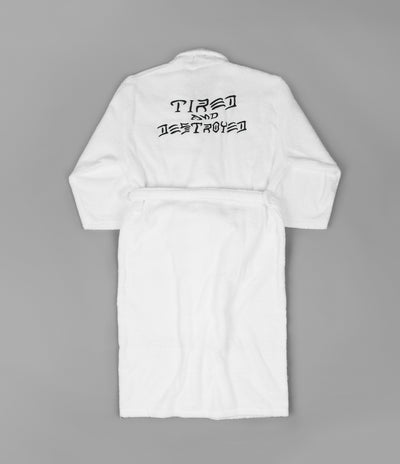 Tired x Thrasher T&D Bath Robe - White