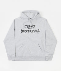 Tired x Thrasher T&D Hoodie - Heather Grey
