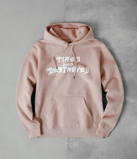 Tired x Thrasher T&D Hoodie - Washed Pink
