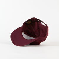 Tired x Thrasher T&D Unconstructed 5 Panel Cap - Maroon thumbnail