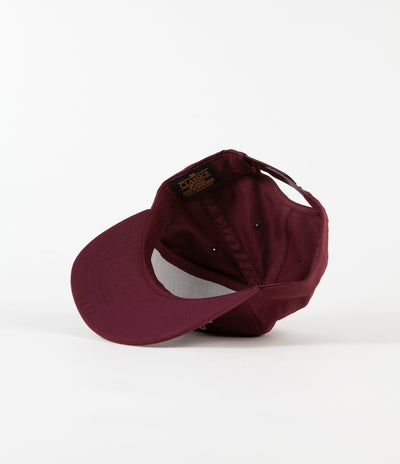 Tired x Thrasher T&D Unconstructed 5 Panel Cap - Maroon