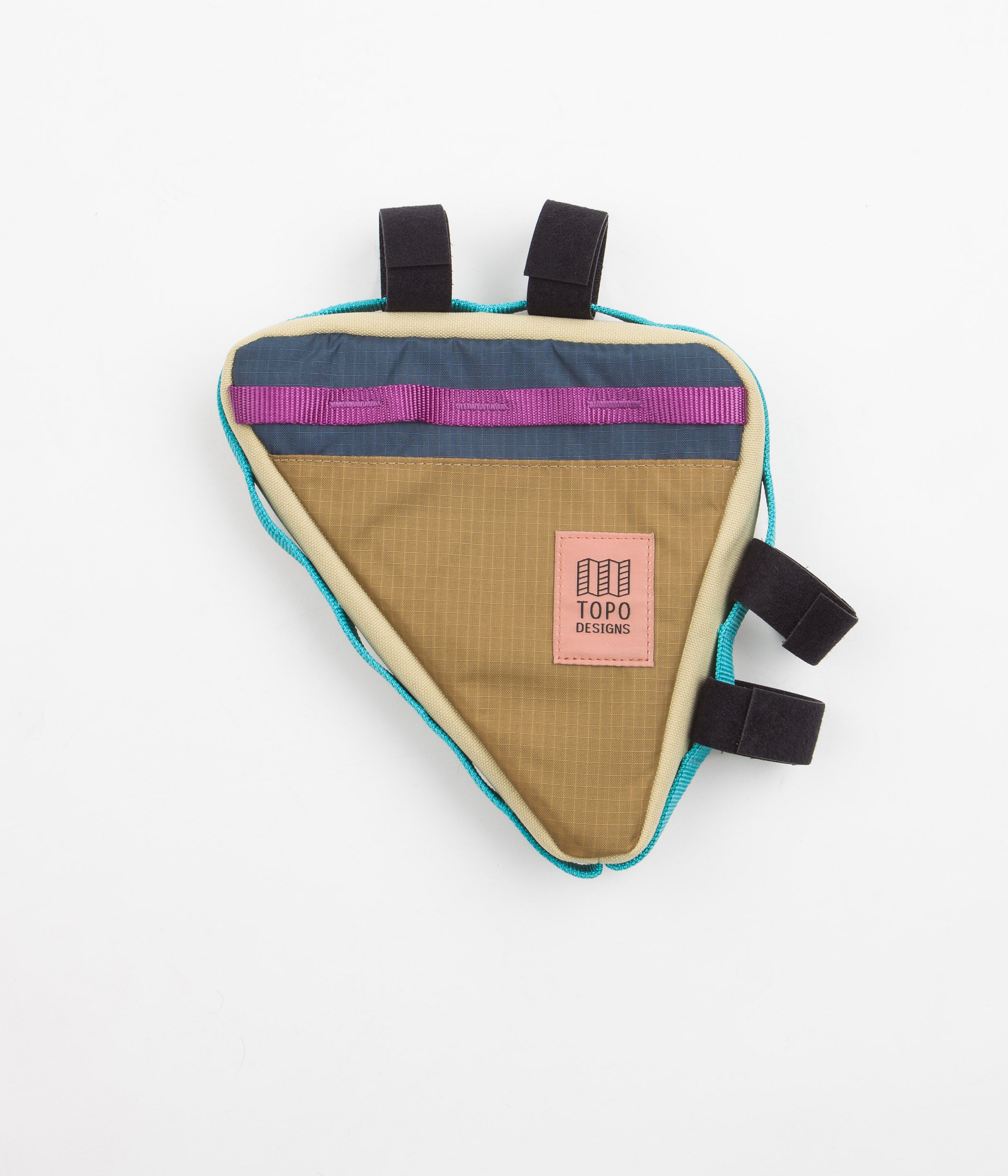 Topo Designs Bike Frame Bag Khaki / Pond Blue Flatspot