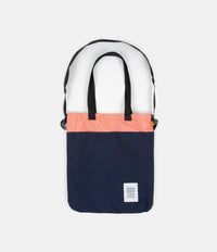 Topo Designs Cinch Tote Bag - Navy / Coral