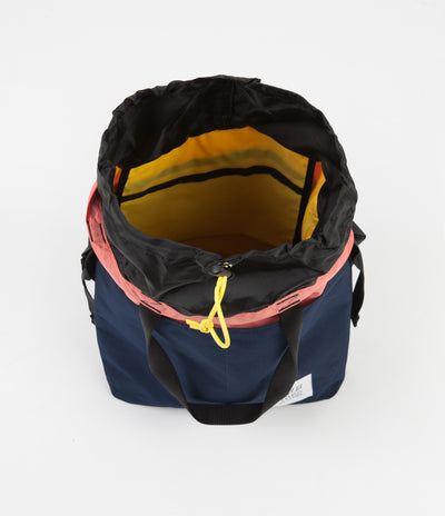 Topo Designs Cinch Tote Bag - Navy / Coral