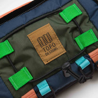 Topo Designs Mountain Hip Pack in Olive and Pond Blue thumbnail