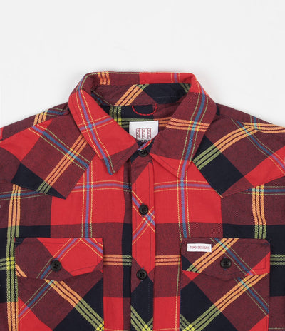 Topo Designs Mountain Shirt - Red / Navy Plaid
