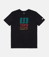 Topo Designs Original Logo T-Shirt - Black