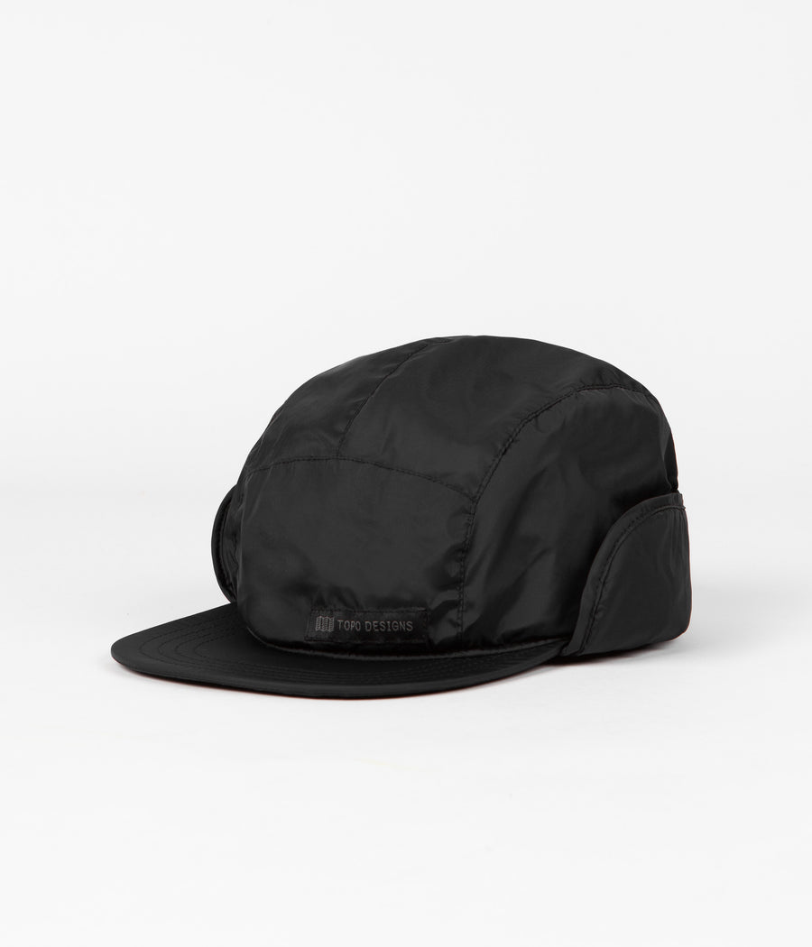Topo Designs Puffer Cap - Black / Black