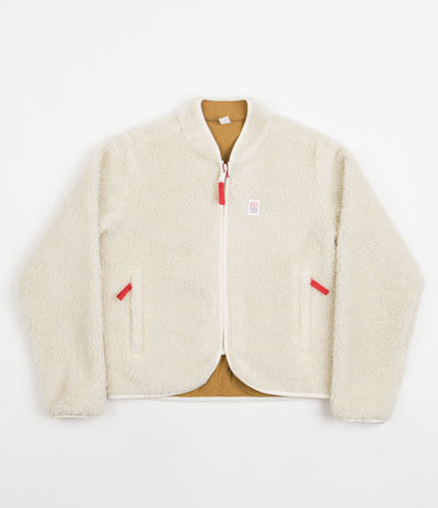 Topo Designs Womens Sherpa Jacket - Natural / Khaki