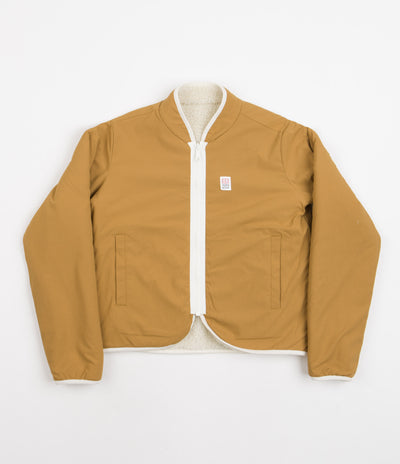 Topo Designs Womens Sherpa Jacket - Natural / Khaki
