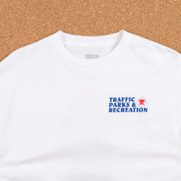 Traffic Skateboards Parks & Rec Long Sleeve T-Shirt - White thumbnail