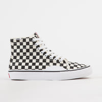 Vans AV Classic High Checkerboard Shoes - Black / White thumbnail