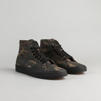 Vans AV Classic High Shoes - (Camo) Black thumbnail