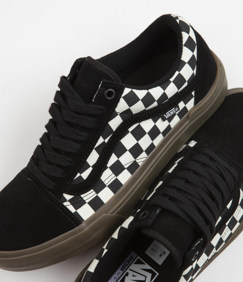 vans old skool pro bmx checker black