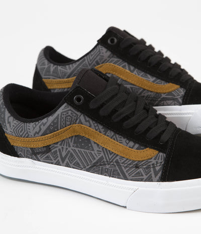 Vans BMX Old Skool Shoes - (Courage Adams) Black / Golden Brown