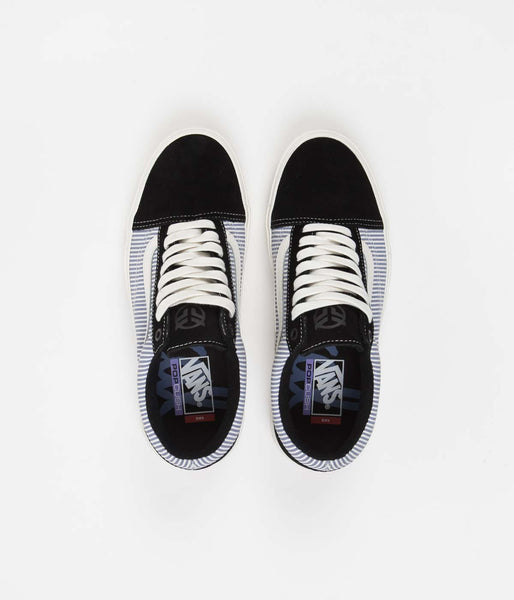 Vans BMX Old Skool Shoes - (Federal) Black / Blue Pinstripe | Flatspot
