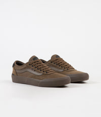Vans chima pro ii cub brown & dark gum skate shoes Clearance