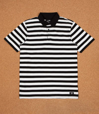Vans Chima Striped Polo Shirt - Black / White