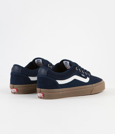 Vans Chukka Low Sidestripe Shoes - Navy / Gum