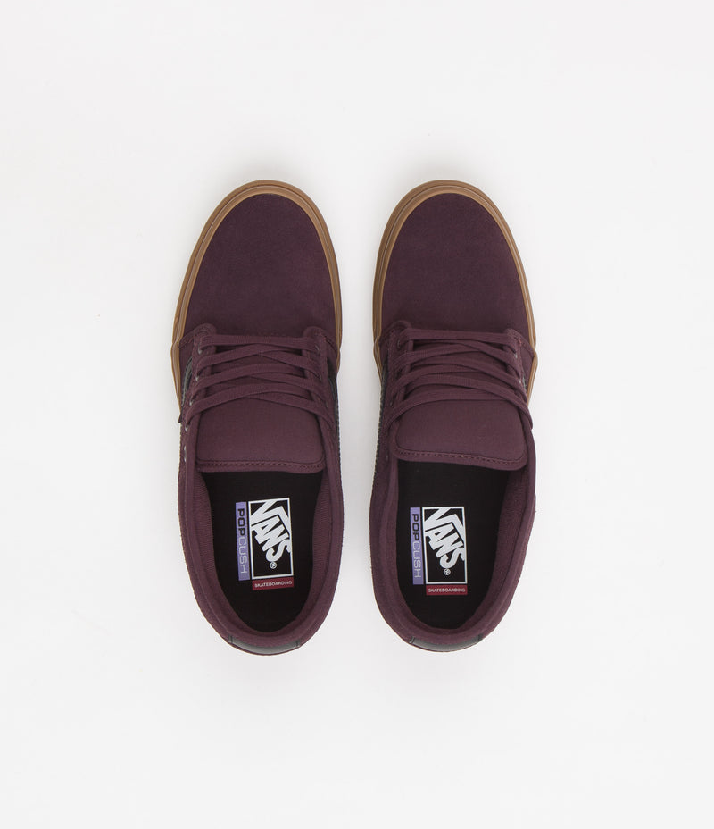 Vans Chukka Low Sidestripe Shoes Port / Gum Flatspot