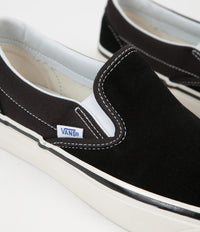 Vans Classic Slip On 98 DX Anaheim Factory Suede Shoes OG Black Flatspot