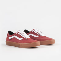 Vans Gilbert Crockett 2 Pro Shoes - (Gum) Mineral Red / True White thumbnail