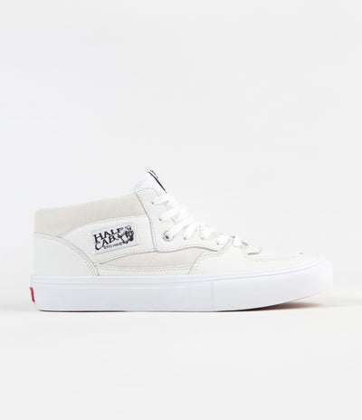 Vans Half Cab Pro Shoes - (Leather) White
