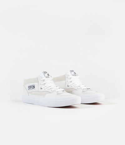 Vans Half Cab Pro Shoes - (Leather) White