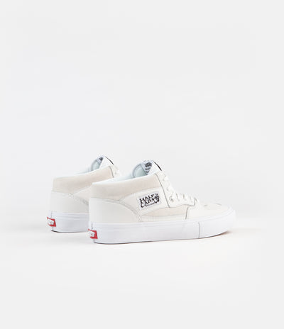 Vans Half Cab Pro Shoes - (Leather) White