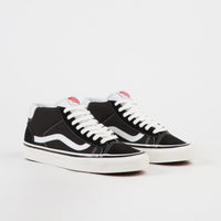 Vans Mid Skool 37 DX Anaheim Factory Shoes Black White Flatspot