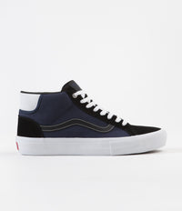 Vans Mid Skool Pro Shoes - (Street Machine) Black / Dress Blues / True White