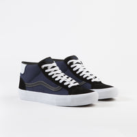 Vans Mid Skool Pro Shoes - (Street Machine) Black / Dress Blues / True White thumbnail