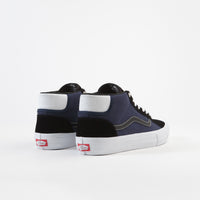 Vans Mid Skool Pro Shoes - (Street Machine) Black / Dress Blues / True White thumbnail