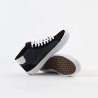 Vans Mid Skool Pro Shoes - (Street Machine) Black / Dress Blues / True White thumbnail