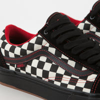 Vans old skool peraza pro black checkerboard skate shoes Clearance