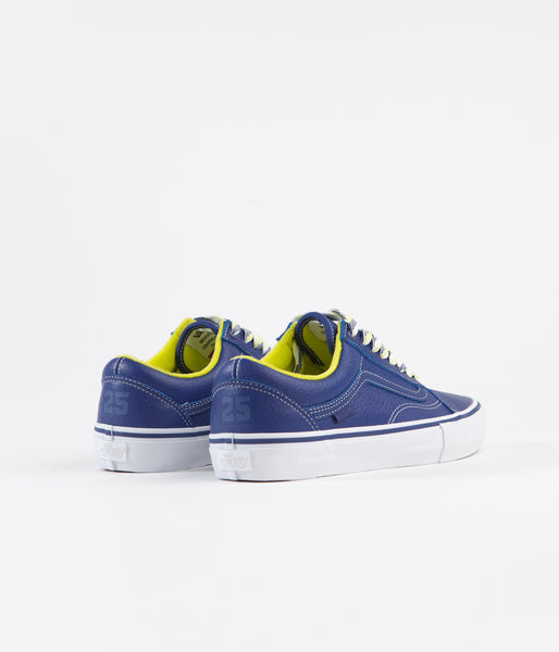Royal blue and yellow vans sale