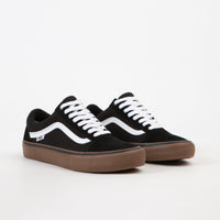 Vans Old Skool Pro Shoes - Black / White / Medium Gum thumbnail