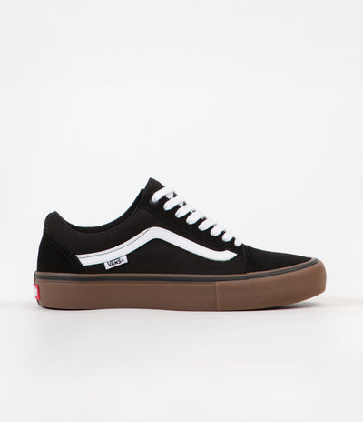 Vans Old Skool Pro Shoes - Black / White / Medium Gum