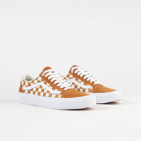 Vans Old Skool Pro Shoes - (Checkerboard) Golden Oak thumbnail