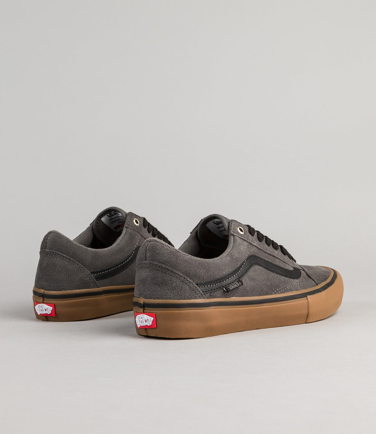 Vans Old Skool Pro Shoes Grey Black Gum Flatspot