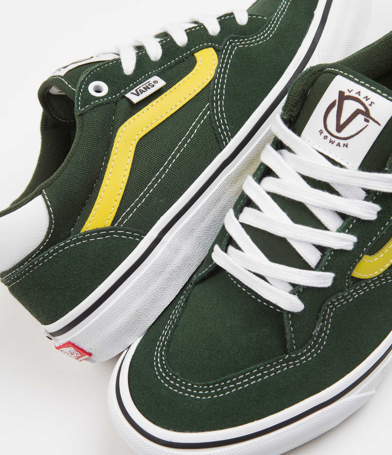 Vans Rowan Shoes - Dark Green / Yellow | Flatspot