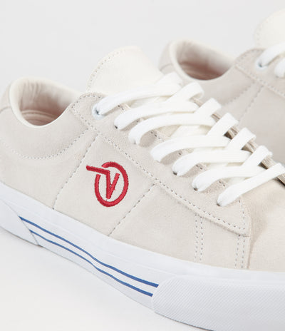 Vans Saddle Sid Pro Shoes - Marshmallow / Racing Red