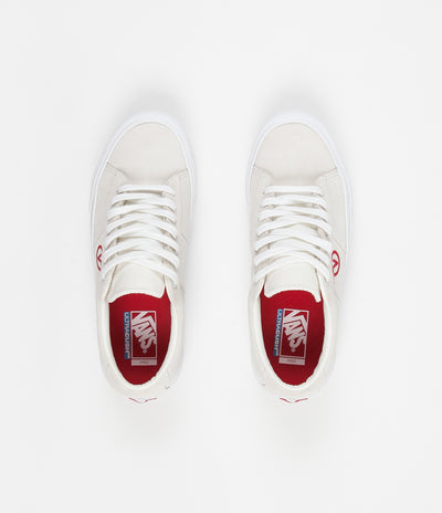 Vans Saddle Sid Pro Shoes Marshmallow Racing Red Flatspot