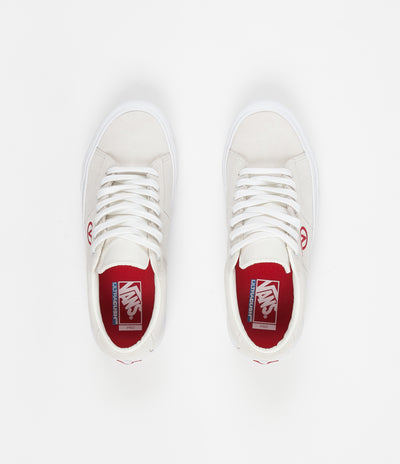Vans Saddle Sid Pro Shoes - Marshmallow / Racing Red