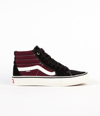 Vans Sk8-Hi Pro Shoes - Black / Port