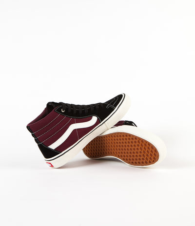 Vans Sk8-Hi Pro Shoes - Black / Port