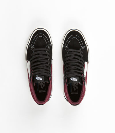 Vans Sk8-Hi Pro Shoes - Black / Port