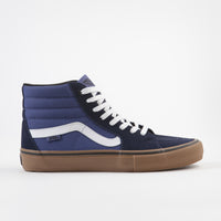 Vans Sk8-Hi Pro Shoes - (Rainy Day) Navy / Gum thumbnail