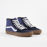 Vans Sk8-Hi Pro Shoes - (Rainy Day) Navy / Gum thumbnail