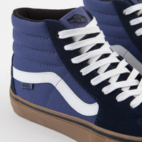 Vans Sk8-Hi Pro Shoes - (Rainy Day) Navy / Gum thumbnail